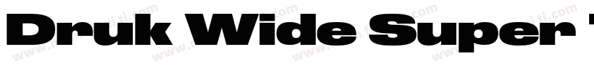 Druk Wide Super Trial字体转换